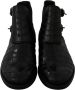 Dolce & Gabbana Black Crocodile Leather Derby Boots Shoes Zwart Heren - Thumbnail 4