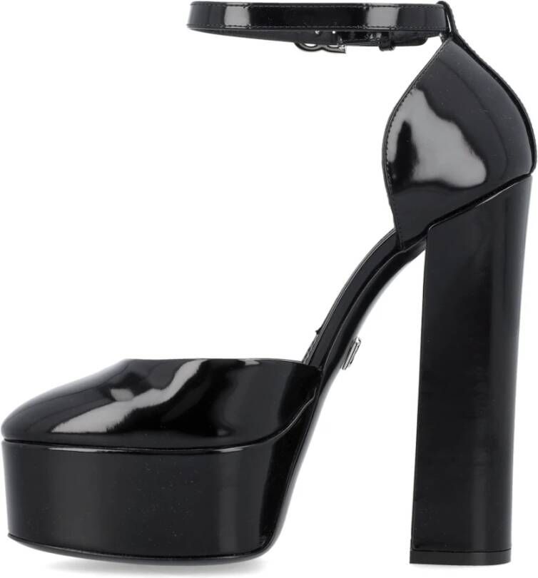 Dolce & Gabbana Enkelband Pomp Platform Black Dames