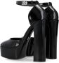 Dolce & Gabbana Verstelbare enkelband rondeeus leren pumps Black Dames - Thumbnail 15