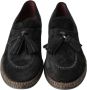 Dolce & Gabbana Zwarte Suède Leren Casual Espadrilles Schoenen Black Heren - Thumbnail 5