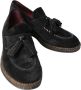 Dolce & Gabbana Zwarte Suède Leren Casual Espadrilles Schoenen Black Heren - Thumbnail 7