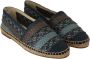 Dolce & Gabbana Blauw Grijs Slip On Buffalo Espadrille Schoenen Blue Heren - Thumbnail 16