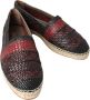 Dolce & Gabbana Zwarte Bordeaux Leren Espadrilles Black Heren - Thumbnail 4