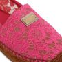 Dolce&Gabbana Espadrilles Espadrillas Pizzo Taormina in roze - Thumbnail 5