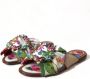 Dolce & Gabbana Exclusieve Bloemenprint Platte Sandalen Multicolor Dames - Thumbnail 3