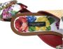 Dolce & Gabbana Exclusieve Bloemenprint Platte Sandalen Multicolor Dames - Thumbnail 10
