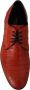 Dolce & Gabbana Exotische Leren Jurk Derby Schoenen Orange Heren - Thumbnail 13
