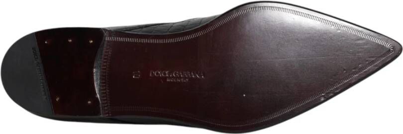 Dolce & Gabbana Exotische leren heren formele derby schoenen