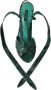Dolce & Gabbana Python Strappy Sandals Heels Groen Beige Green Dames - Thumbnail 14