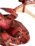 Dolce & Gabbana Exotische Koraal Leren Hoge Hak Sandalen Red Dames - Thumbnail 16