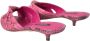 Dolce & Gabbana Exotische Leren Kitten Heels Sandalen Pink Dames - Thumbnail 4