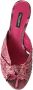 Dolce & Gabbana Exotische Leren Kitten Heels Sandalen Pink Dames - Thumbnail 8