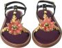 Dolce & Gabbana Platte Sandalen met Prachtige Decoraties Brown Dames - Thumbnail 10