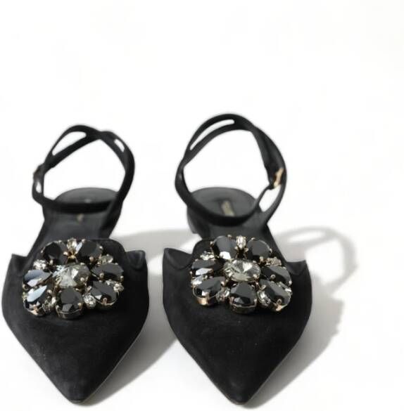 Dolce & Gabbana Flat Sandals Black Dames
