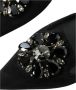 Dolce & Gabbana Kristallen Point-Toe Slingback Flats Black Dames - Thumbnail 17