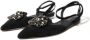 Dolce & Gabbana Zwarte leren kristallen slingback sandalen schoenen Black Dames - Thumbnail 12