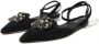 Dolce & Gabbana Kristallen Point-Toe Slingback Flats Black Dames - Thumbnail 5