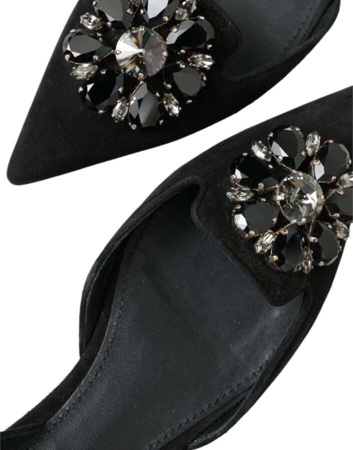 Dolce & Gabbana Flat Sandals Black Dames