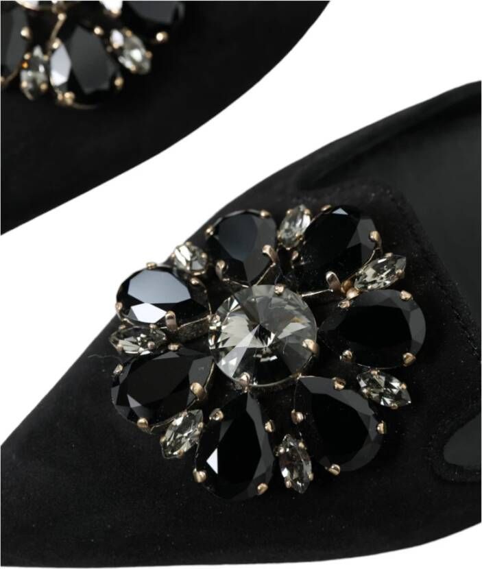 Dolce & Gabbana Flat Sandals Black Dames