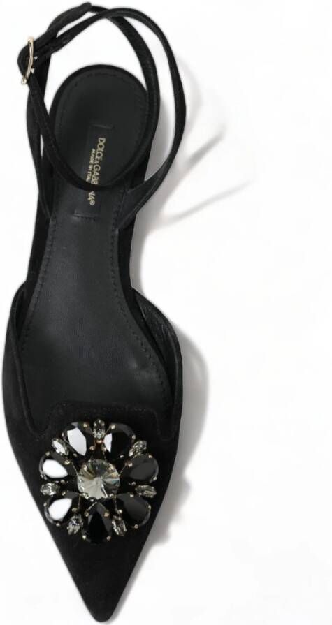 Dolce & Gabbana Flat Sandals Black Dames