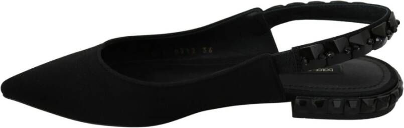 Dolce & Gabbana Flat Sandals Black Dames