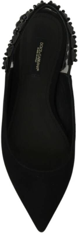 Dolce & Gabbana Flat Sandals Black Dames