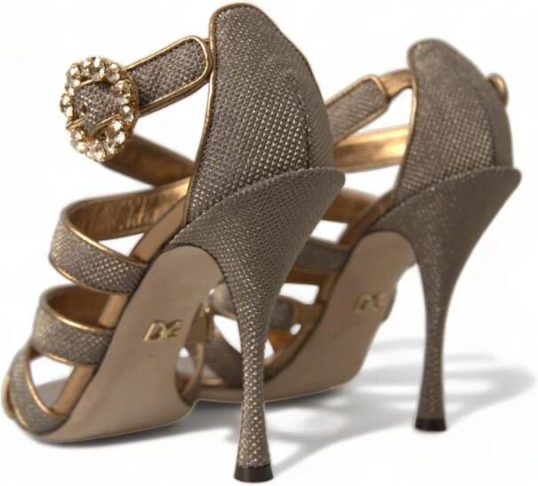 Dolce & Gabbana Flat Sandals Brown Dames