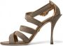 Dolce & Gabbana Bronzen Kristal Stiletto Hakken Sandalen Gray Dames - Thumbnail 10