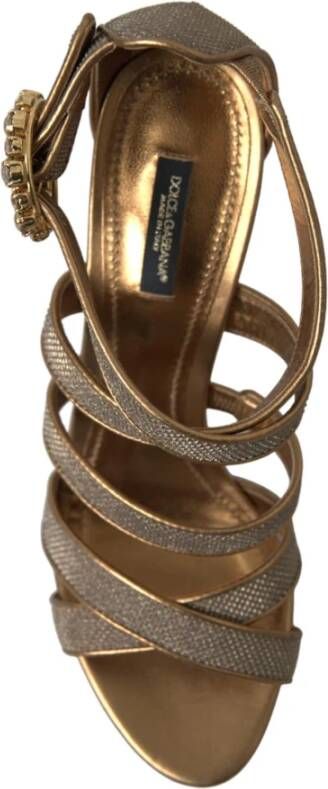 Dolce & Gabbana Flat Sandals Brown Dames