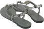 Dolce & Gabbana Zilveren Kristal Flip Flops Glamoureus en Authentiek Gray Dames - Thumbnail 6