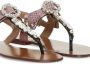 Dolce & Gabbana Leren sandalen met kristalversiering Multicolor Dames - Thumbnail 15