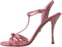 Dolce & Gabbana High Heel Sandals Pink Heren - Thumbnail 12