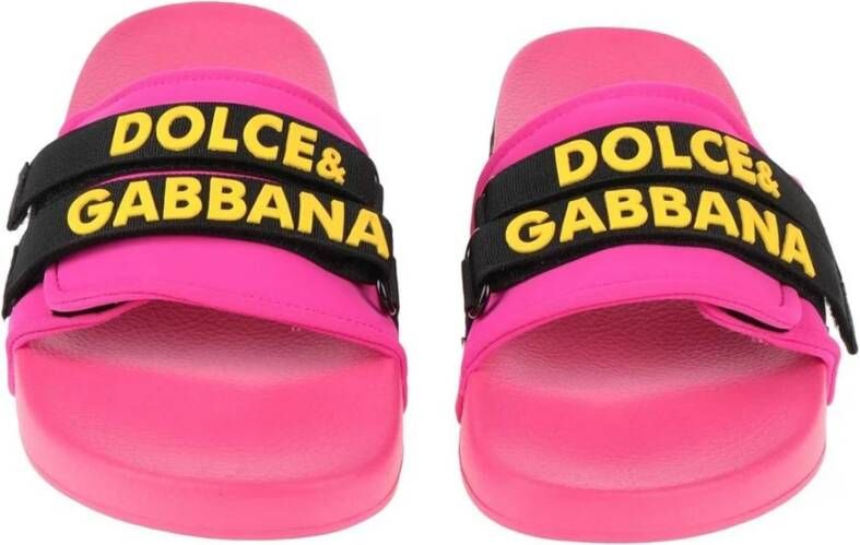 Dolce & Gabbana Flat Sandals Pink Dames