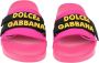 Dolce & Gabbana Stijlvolle Logo Beachwear Flats Sandalen Pink Dames - Thumbnail 3
