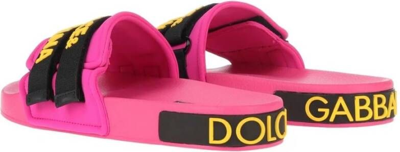 Dolce & Gabbana Flat Sandals Pink Dames