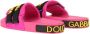 Dolce & Gabbana Stijlvolle Logo Beachwear Flats Sandalen Pink Dames - Thumbnail 4
