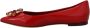 Dolce & Gabbana Rode Leren Kristallen Loafers Platte Schoenen Red - Thumbnail 6