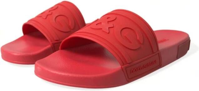 Dolce & Gabbana Flat Sandals Red Heren