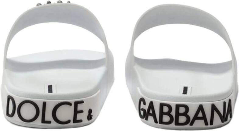 Dolce & Gabbana Flat Sandals White Heren