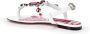 Dolce & Gabbana Leren Sandaal met Geometrische Print en Borduursel Multicolor Dames - Thumbnail 3