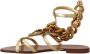 Dolce & Gabbana Hart & Ketting Gladiator Platte Sandalen Beige Dames - Thumbnail 6