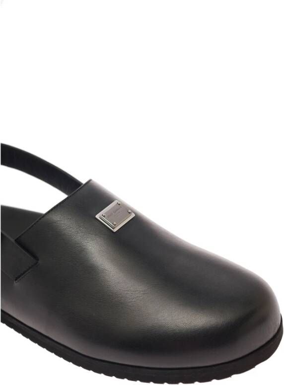 Dolce & Gabbana Flat Sandals Zwart Heren