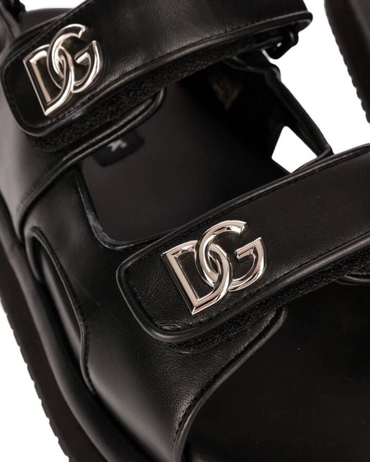 Dolce & Gabbana Flat Sandals Zwart Heren