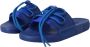 Dolce & Gabbana Blauwe Stretch Rubberen Slides Sandalen Blue Heren - Thumbnail 5