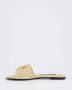 Dolce & Gabbana Raffia Logo Sandalen Beige Dames - Thumbnail 12