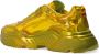 Dolce & Gabbana Fluorescerend Geel Leren Hoge Sneaker Yellow - Thumbnail 8