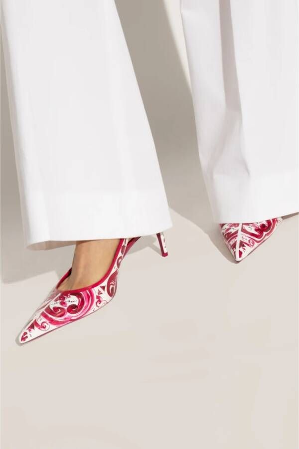 Dolce & Gabbana Gebloemde pumps Roze Dames