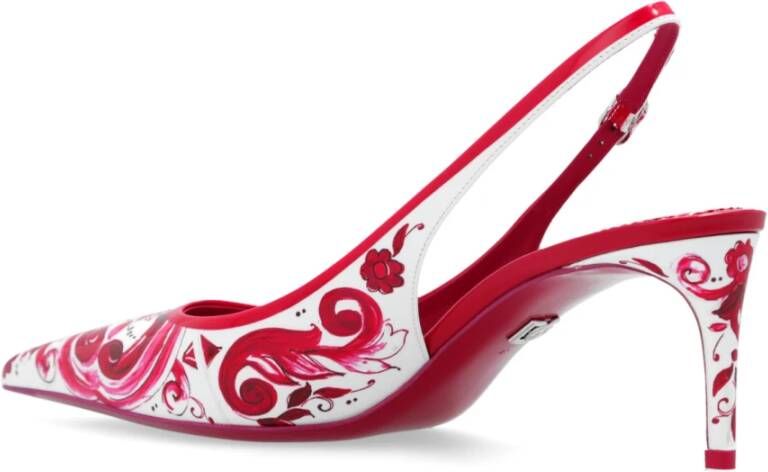 Dolce & Gabbana Gebloemde pumps Roze Dames