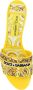 Dolce & Gabbana Gehakte pantoffels Karol Yellow Dames - Thumbnail 6