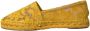 Dolce & Gabbana Gele Kant Espadrille Loafers Platte Schoenen Yellow Dames - Thumbnail 12